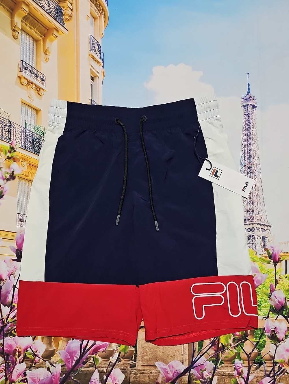 Fila Red White Blue Shorts Small New